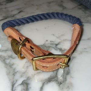 NWOT FOUND Rope Leather Dog Collar